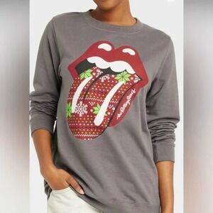 The Rolling Stones Christmas Slouchy Oversized Sweatshirt Festive‎ Plus Size 2XL